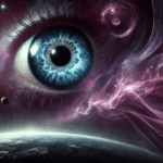 A large scary eye floating in space